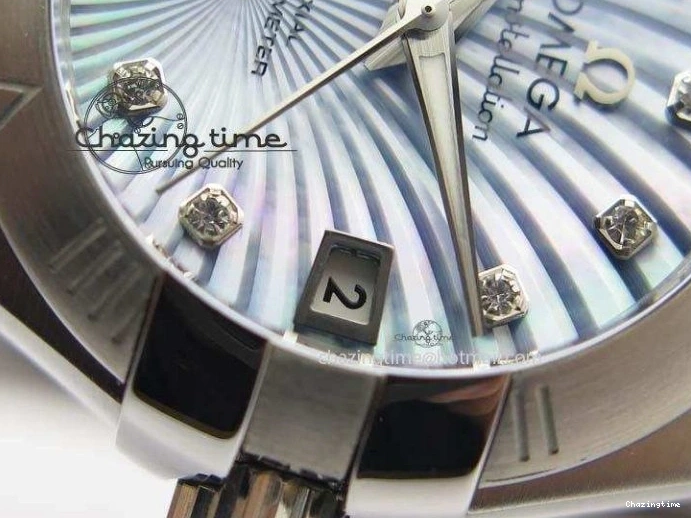 0515 Constellation 28mm V6F Best Edition SS Blue Dial On SS Bracelet A MultiPurpose 8201